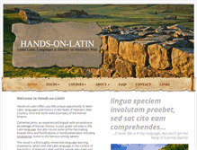 Tablet Screenshot of hands-on-latin.com